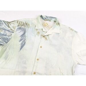 Tommy Bahama Mens Medium Linen Shirt Imported Paradise Island Life Vacation